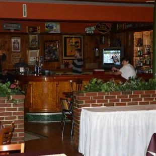 Edge of the dining area and the bar area.