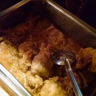 Stuffed cabbage.  Please forgive the photo.   It's incredible!