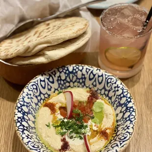 Hummus &amp; Fresh Pita Bread