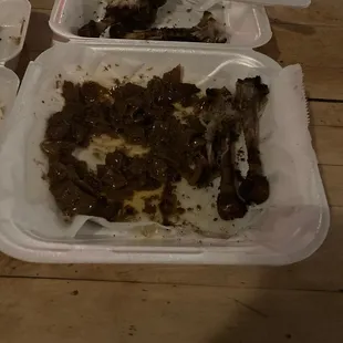 Fried chicken legs with ground beef inside. Perfectly splendid and brilliant!