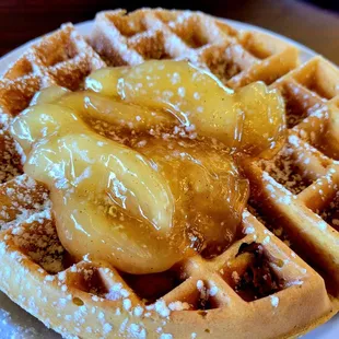 Oct 2021: The Apple Waffle $9.99 breakfast-- was accompanied by eggs &amp; a protein