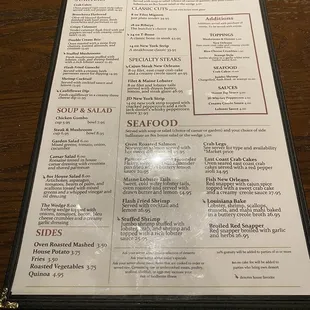 2023 menu