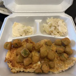 Leftovers for two- enough for another meal!