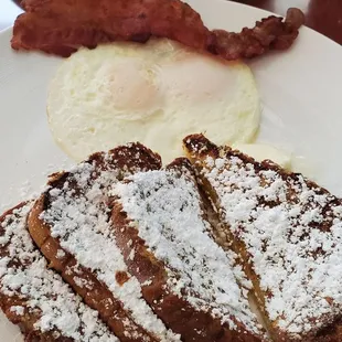 French toast and eggs