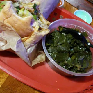 Chicken Sausage Po'Boy