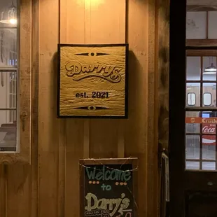 ows the door to the restaurant