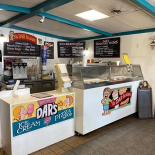 the inside of a restaurant