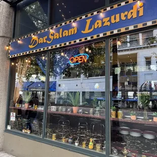 Front of restaurant