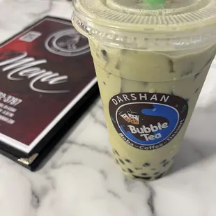 Matcha Boba tea ! So delicious
