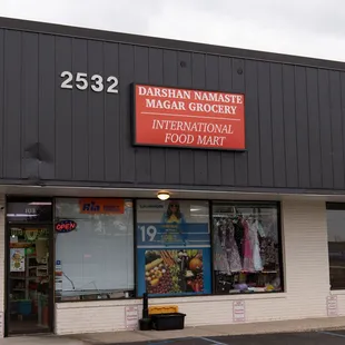 the front of the store