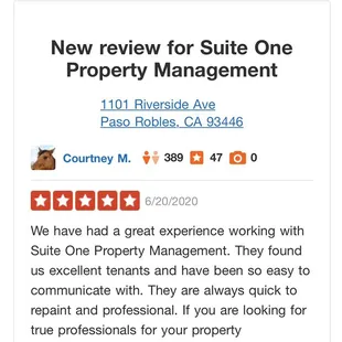 Our Paso Robles office is getting rave reviews!