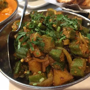 a close up of a bowl of food