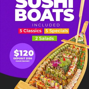 Sushi boats promo