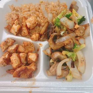 Hibachi Chicken with Fried rice