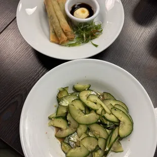 Edamame Sticks and Cucumber Salad