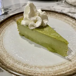 Green Tea Cheesecake (delish!)