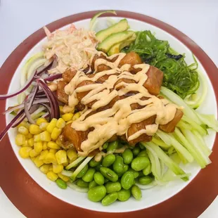 Salmon Zucchini Poke