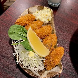 Fried oysters