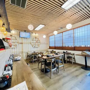 the interior of a restaurant