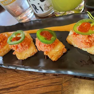 Crisy Rice with Spicy Tuna