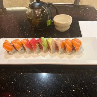 10. Spicy Rainbow Roll