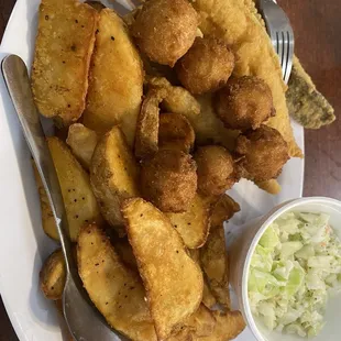 Fried flounder