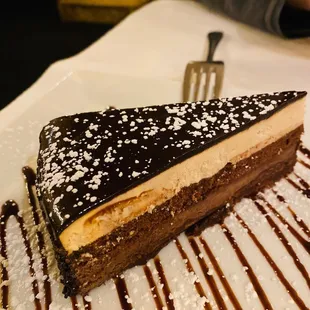 Chocolate cake, thumbs up