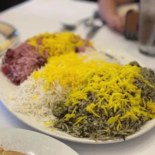 10.3.21 - cherry rice, white rice and dill rice