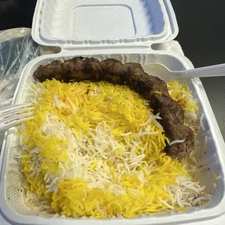 1 Skewer Chelo Kebab Lunch