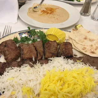 Boneless Lamb Kebab Lunch