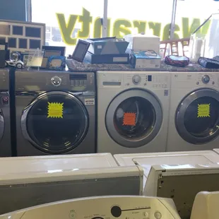 Frontload washers and dryers  1yr labor warranty