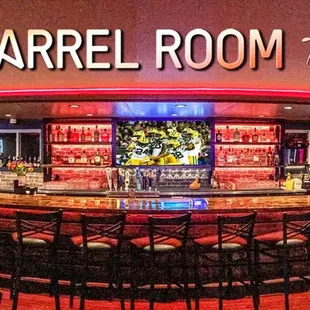 the bar and seating area