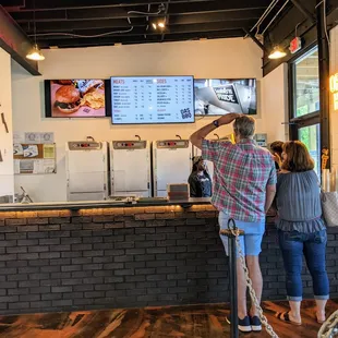 Inside. Ordering counter.