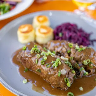 German Beef Rouladen Platter ($27)
