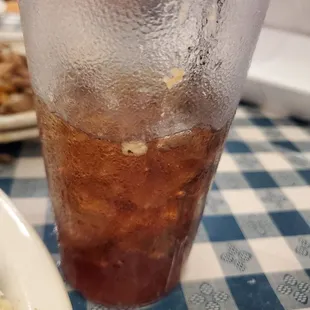 Sh*t floating in my drink...dunno what it is...