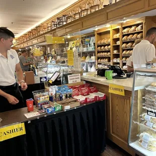 a man standing at the counter