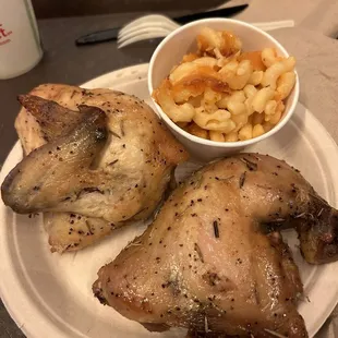 Chicken with mac n cheese