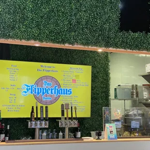 Small service area; menu on the back wall.