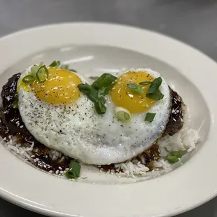 Loco Moco Hawaiian style