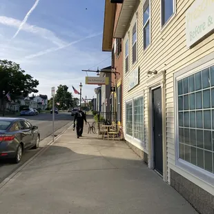 outside