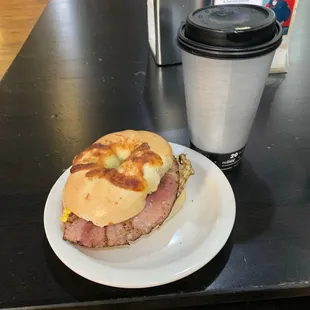 Breakfast bagel.