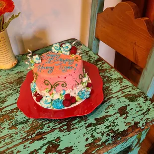a cake on a table