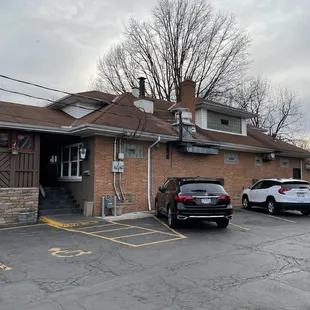 the front of the building