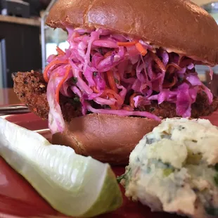 Asian fried chicken sandwich