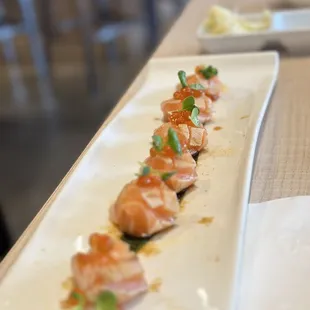 Delicious Salmon Sashimi by Chef Tony!!