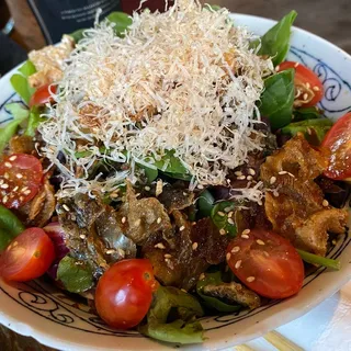 Salmon Skin Salad
