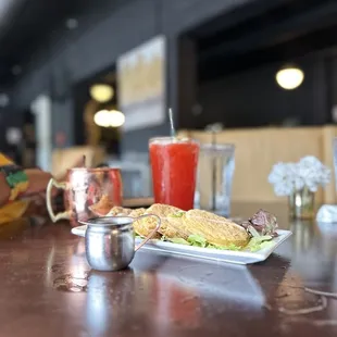 Fried Green Tomatoes mint julep strawberry bourbon