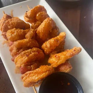 Bourbon Honey Chipotle Shrimp