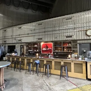 a view of the bar area