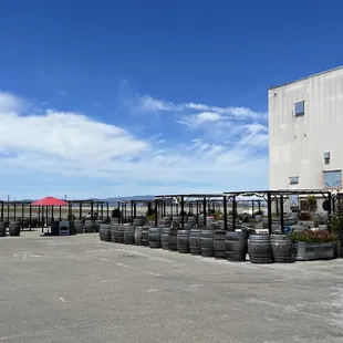 the outside of the winery